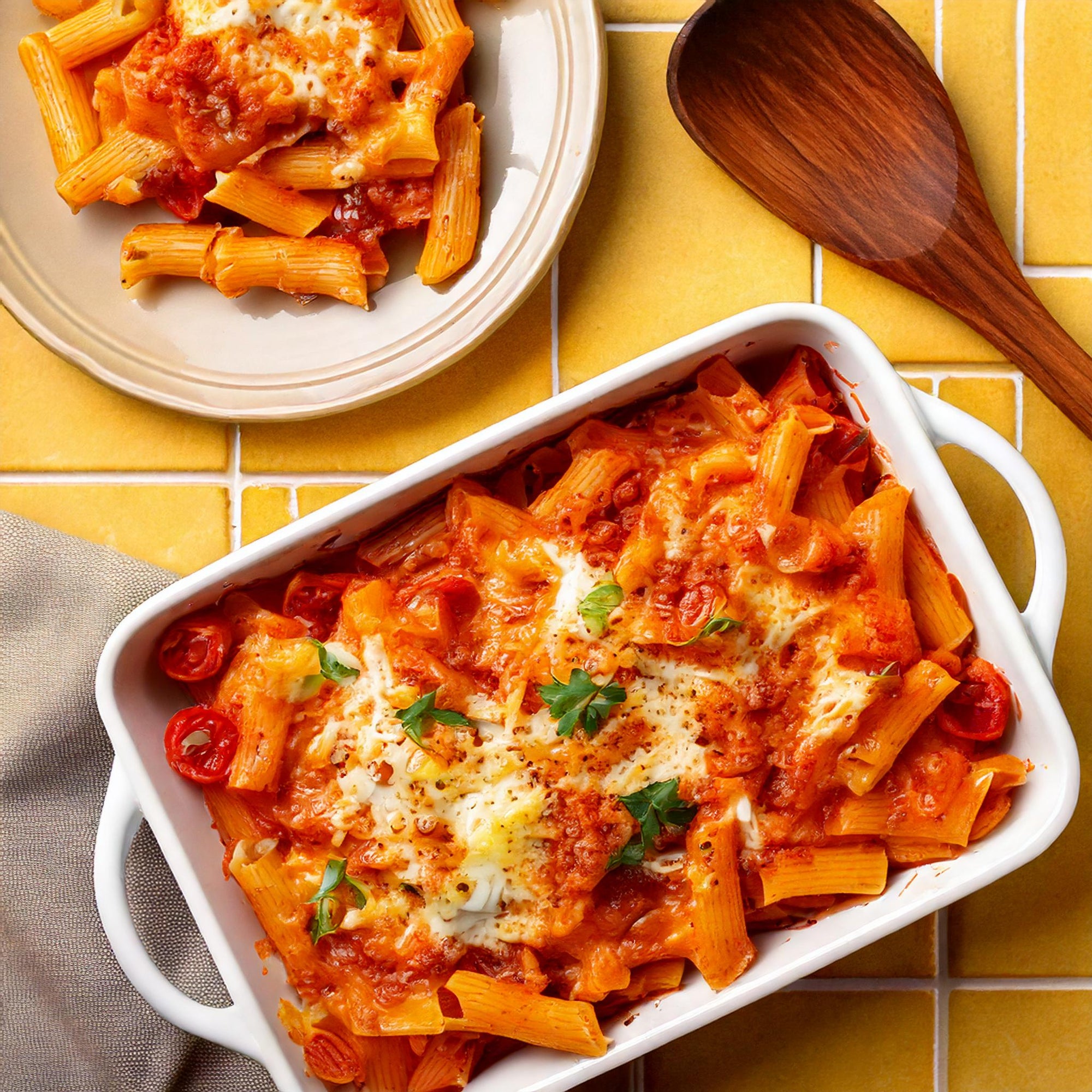 Family Style Baked Ziti