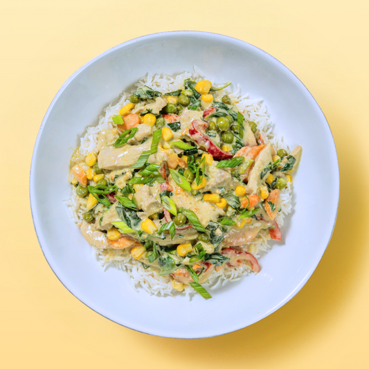 Green Curry Chicken + Rice