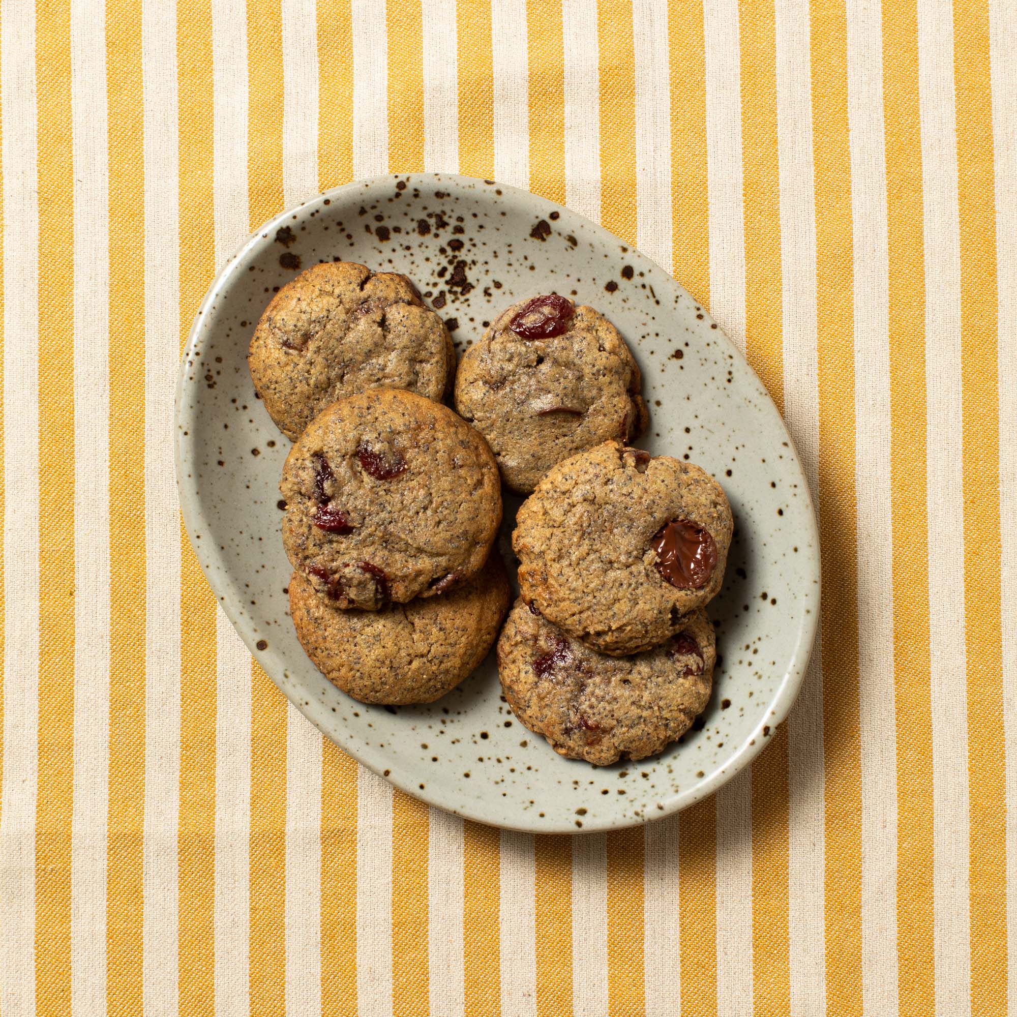 Rye Chocolate Cherry Cookies